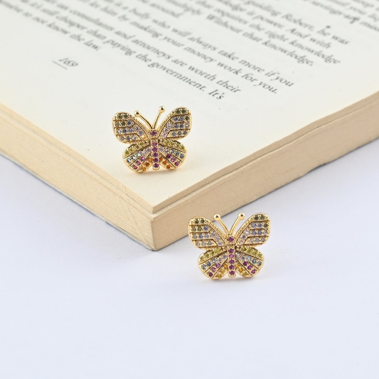 Butterfly Grace Stud Earrings