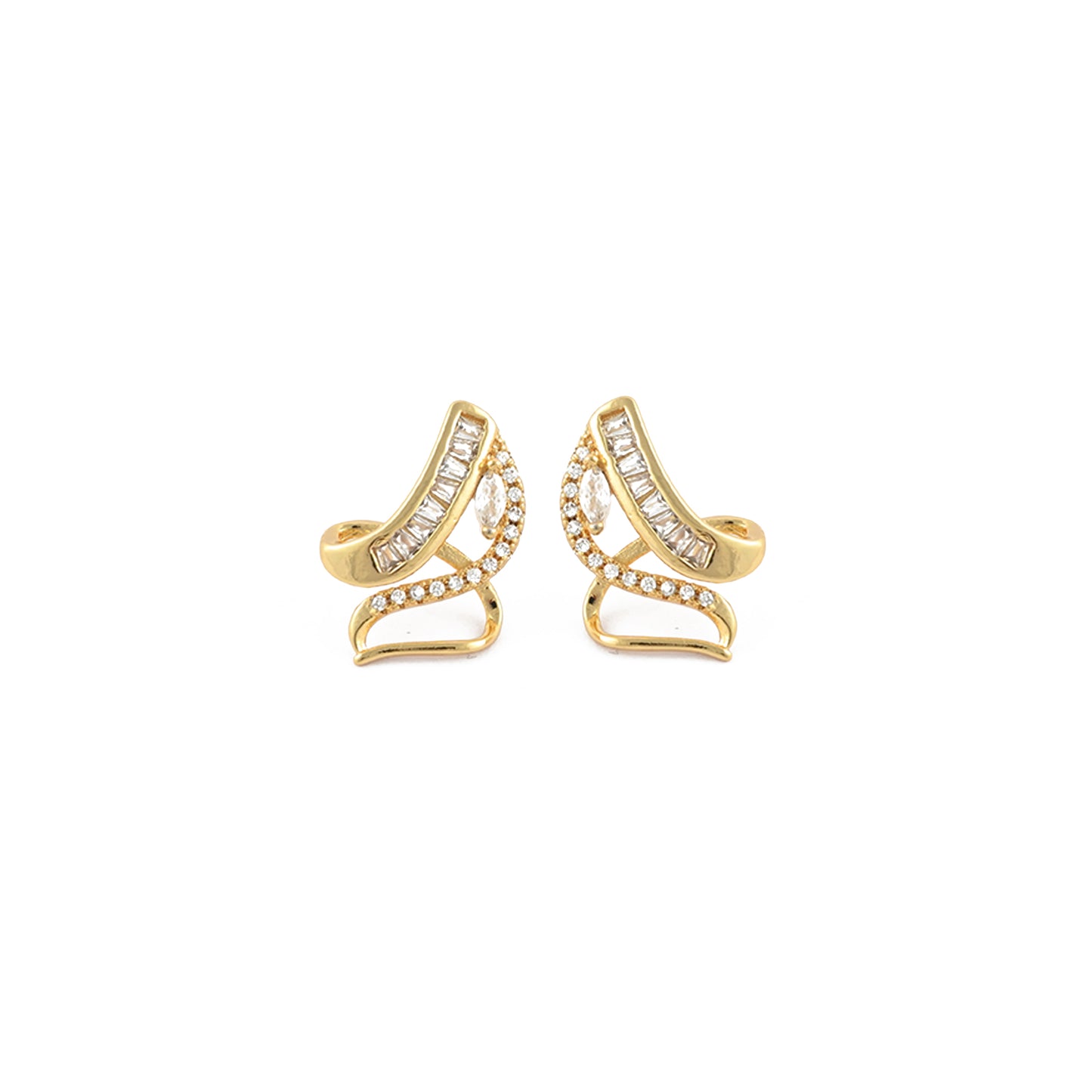 Leaflet Luxe Stud Earrings