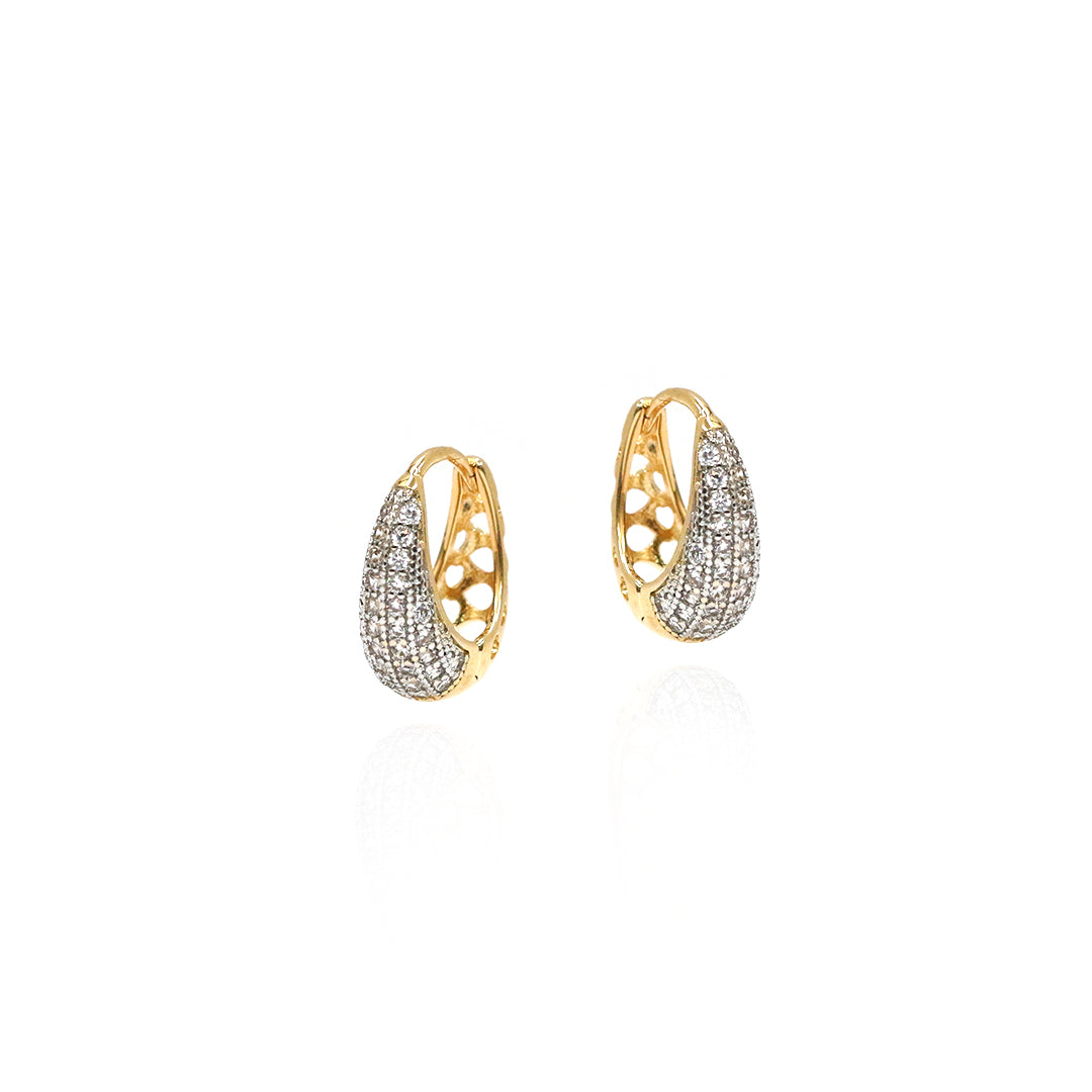 Luxe Swirl Hoop Earrings
