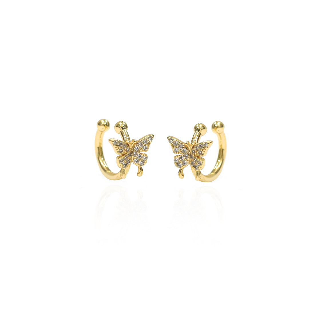 Butterfly Ear Jacket Earrings