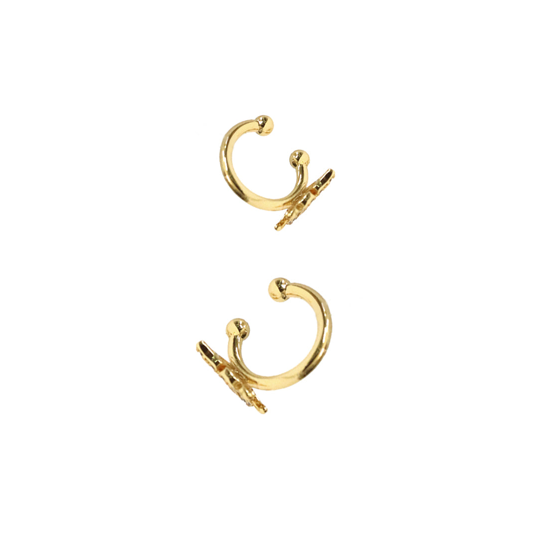 Butterfly Ear Jacket Earrings