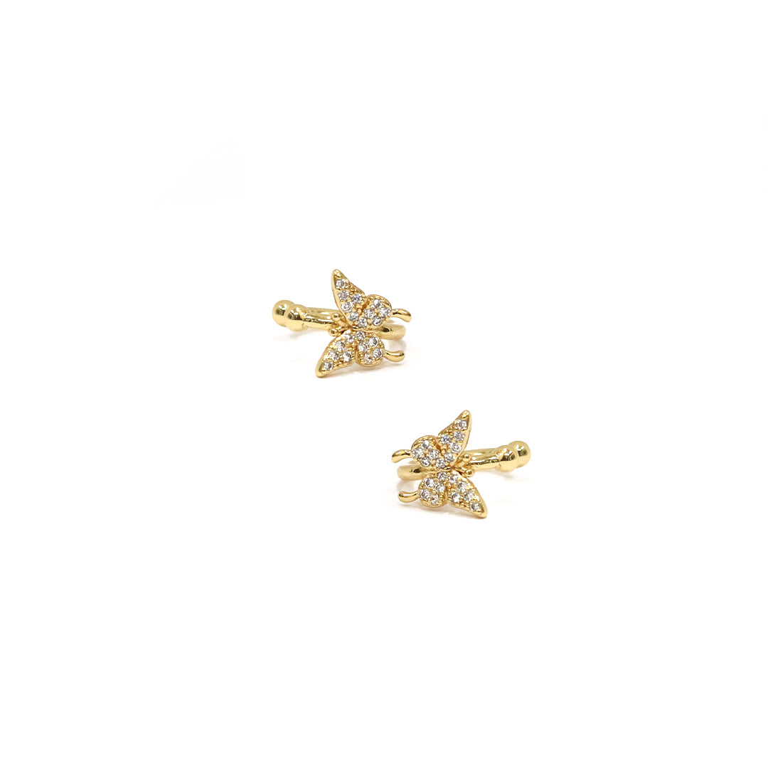 Butterfly Ear Jacket Earrings