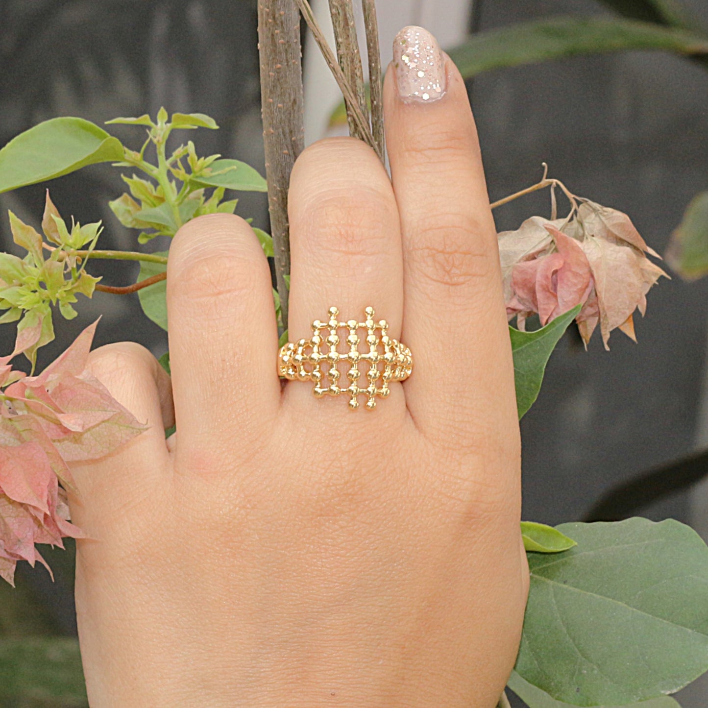 Honeyglow Adjustable Ring