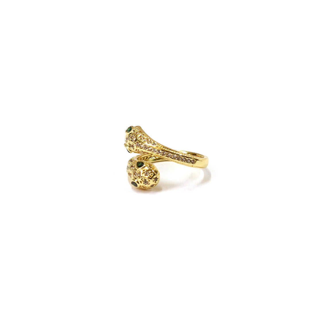 Emerald Gaze Wrap Ring