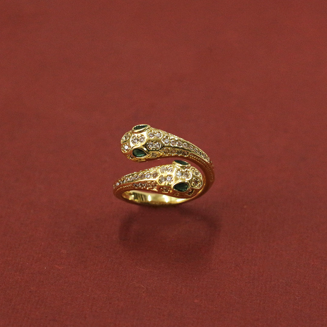 Emerald Gaze Wrap Ring