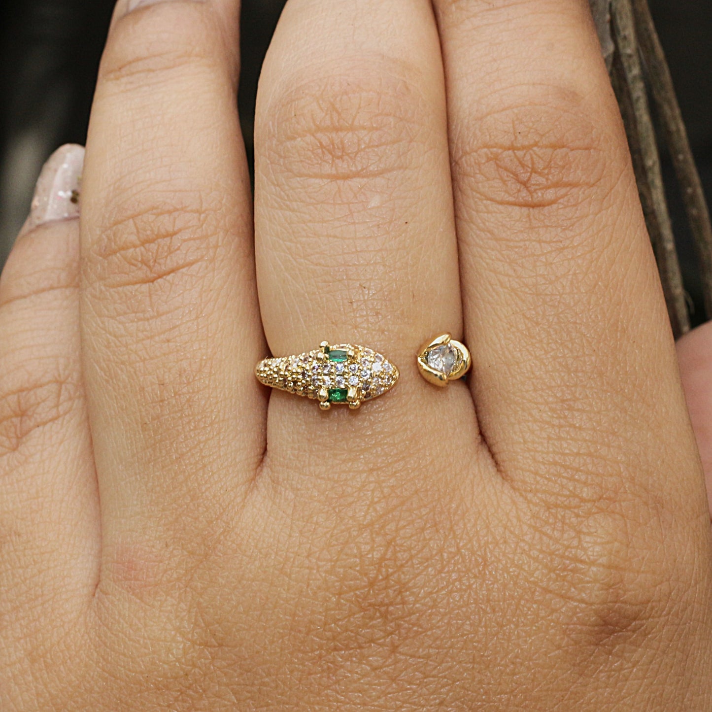 Emerald Wrap Ring