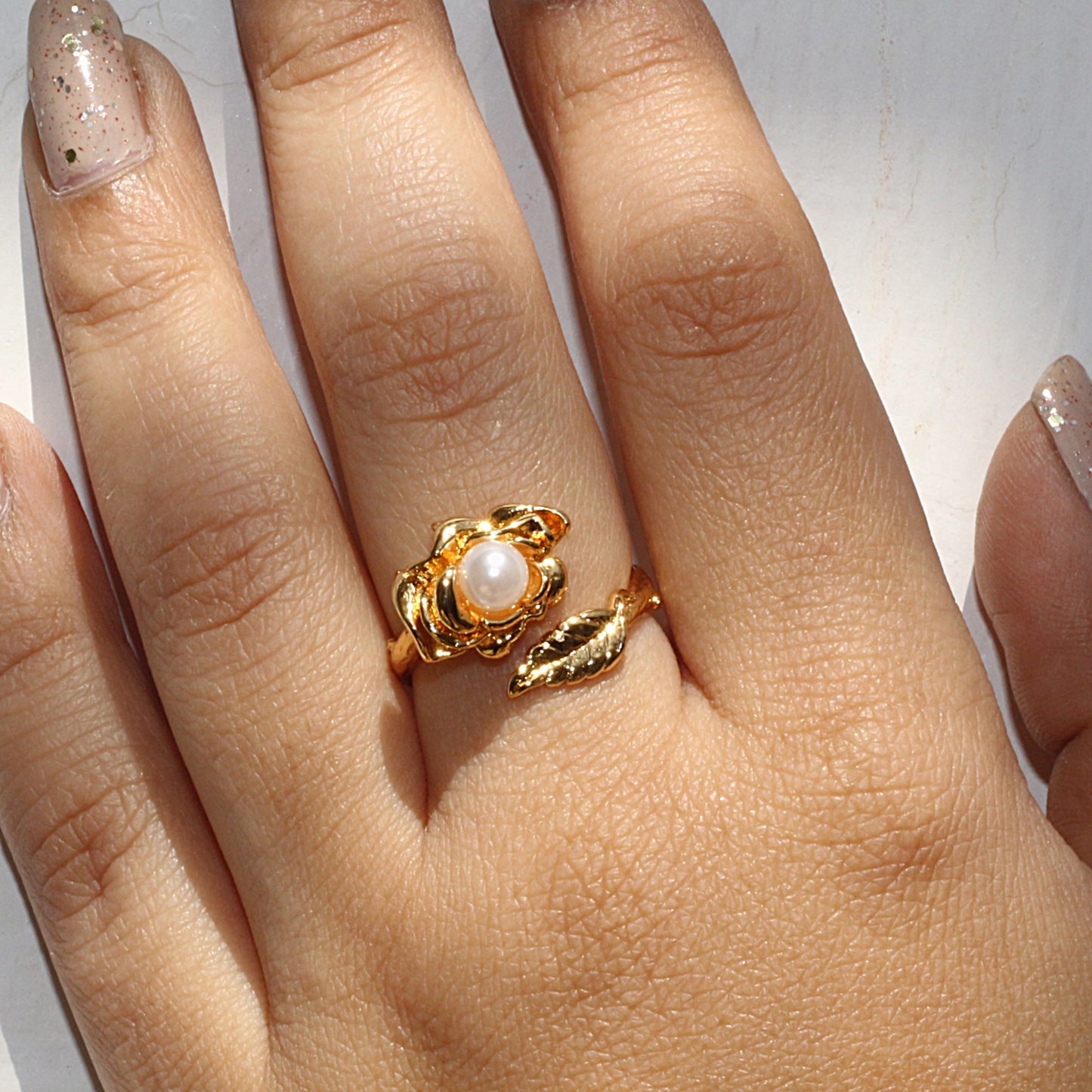 Floral Pearl Ring
