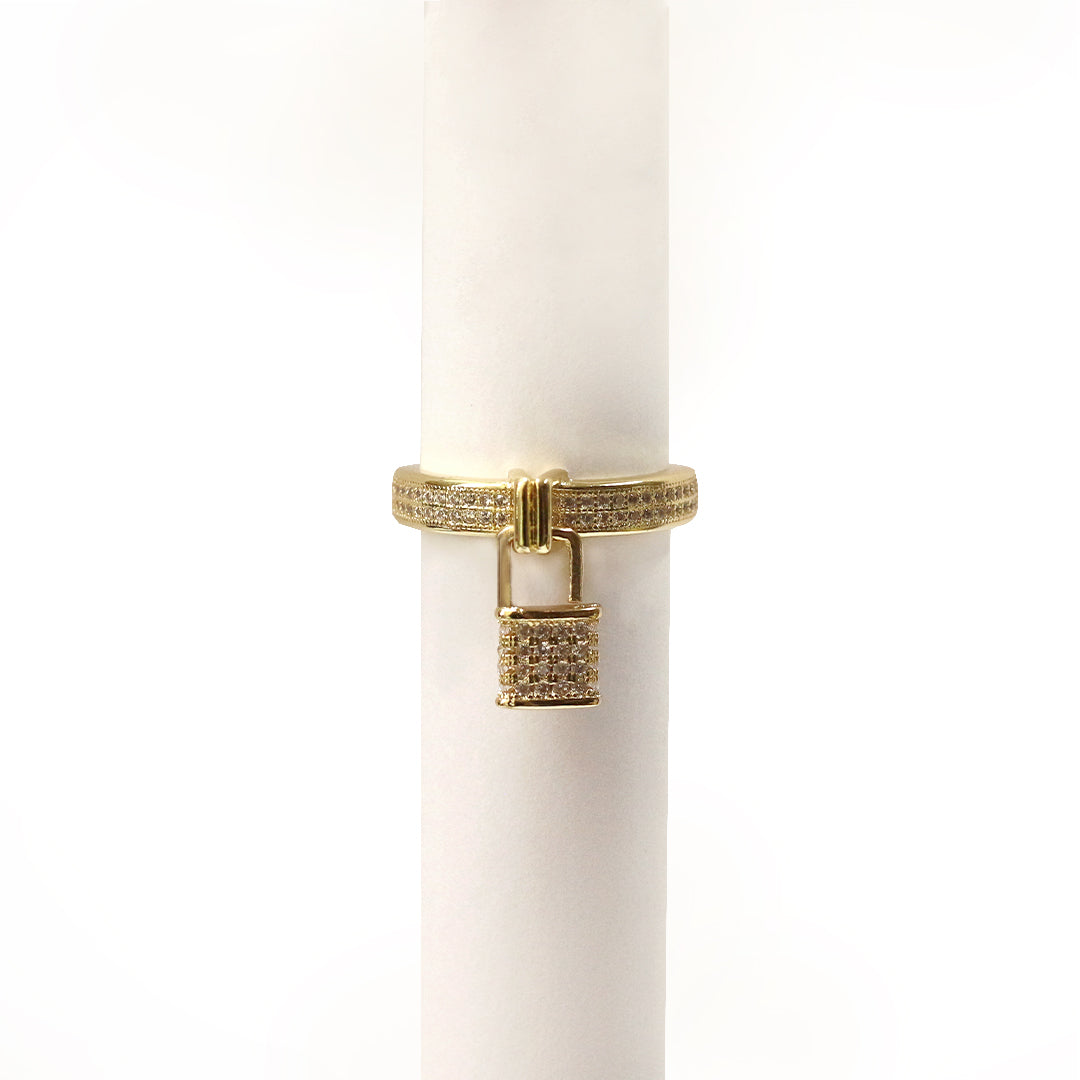 Lock & Luxe Charm Ring