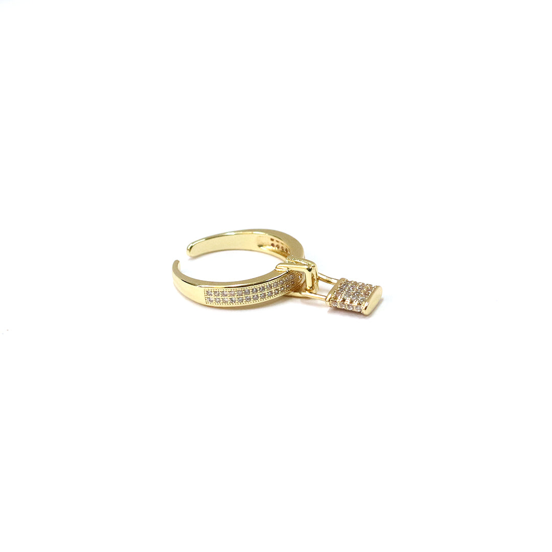 Lock & Luxe Charm Ring