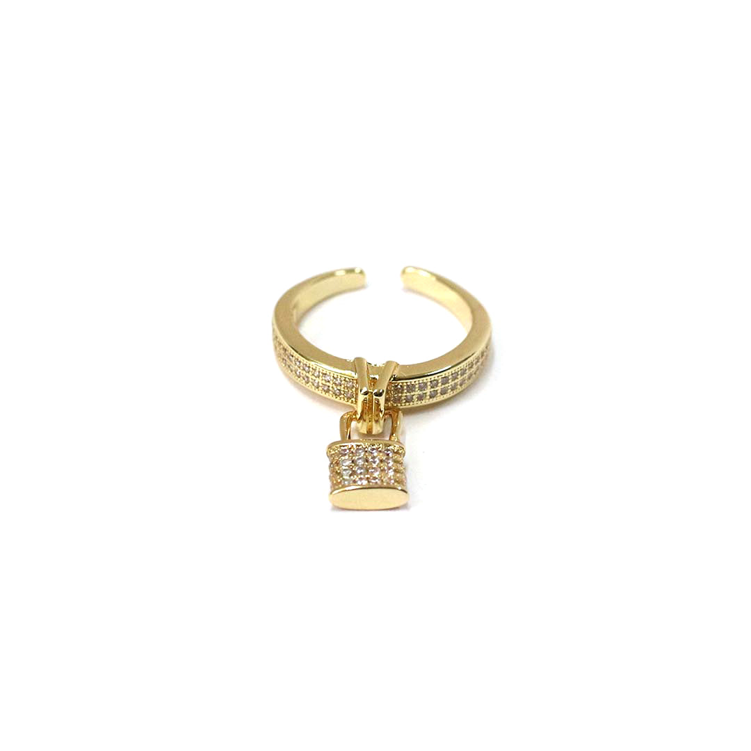 Lock & Luxe Charm Ring