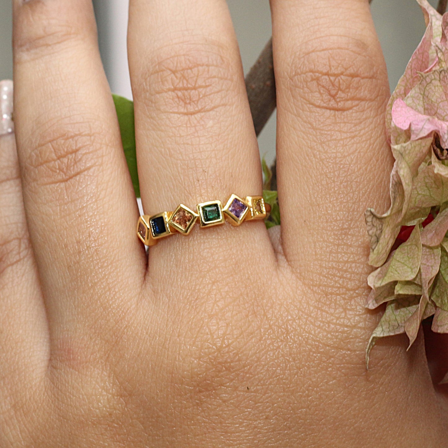 Gilded Prism Ring