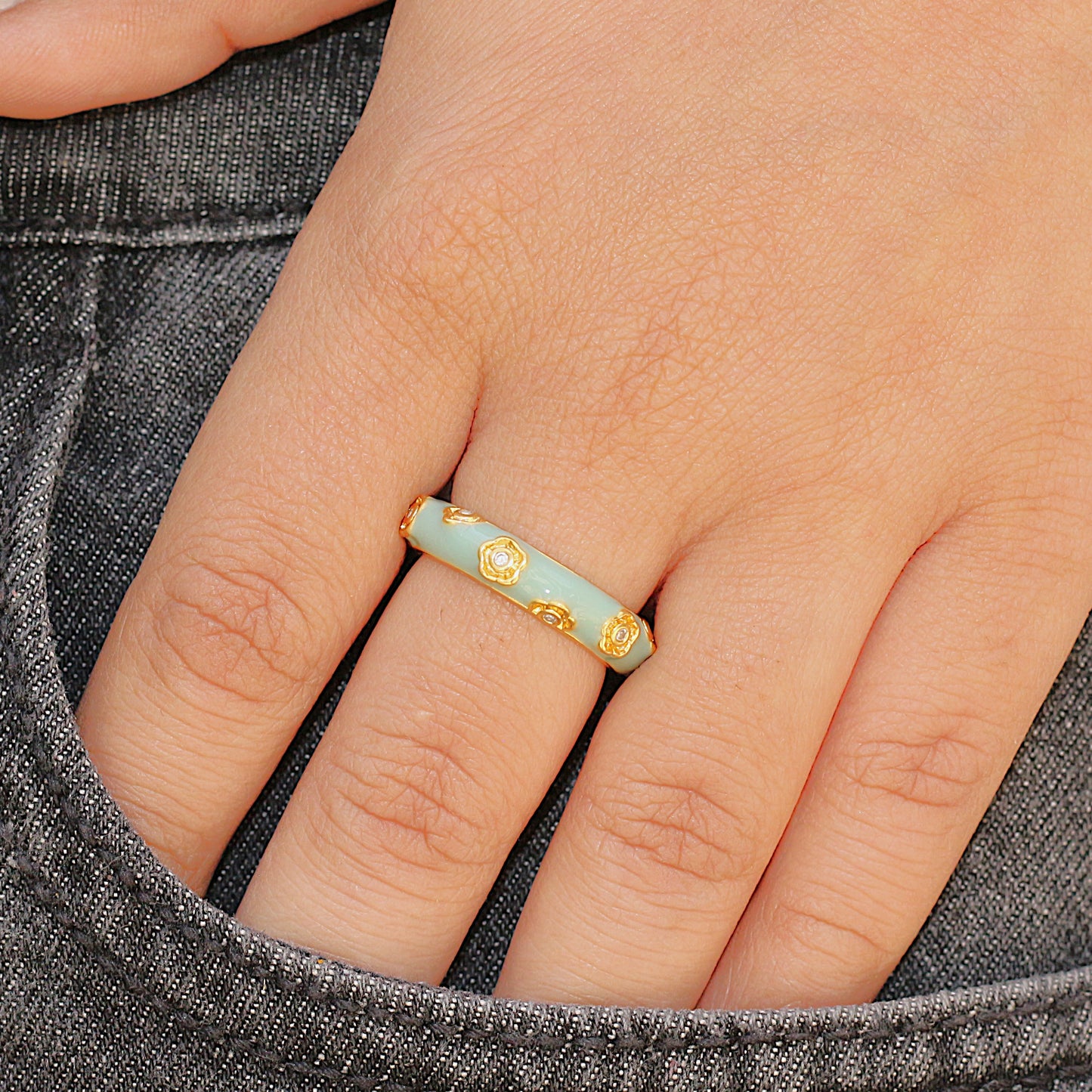Floral Dreams Enamel Band