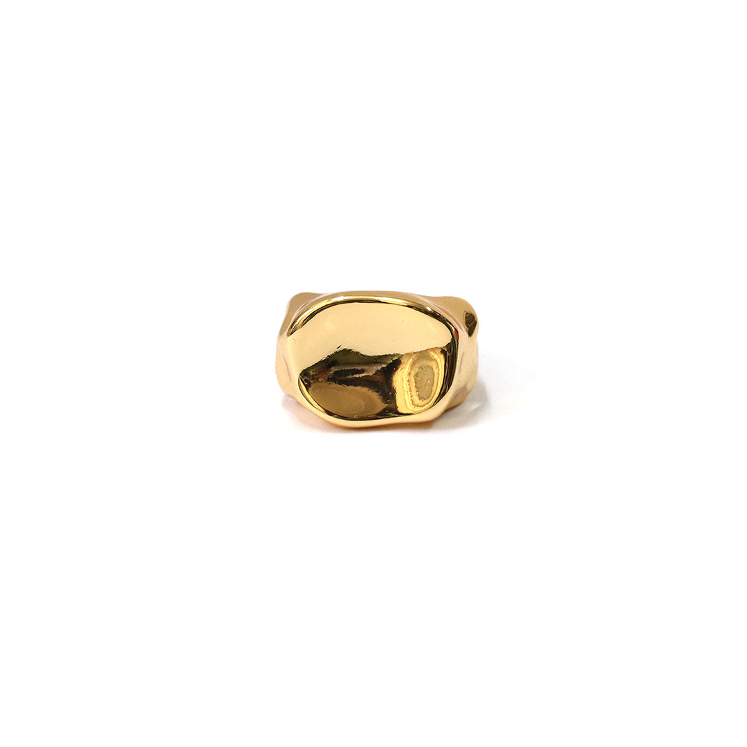 Sculpted Gold Chunky Ring