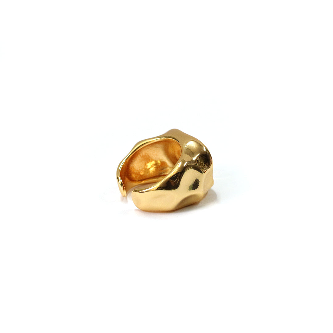 Sculpted Gold Chunky Ring