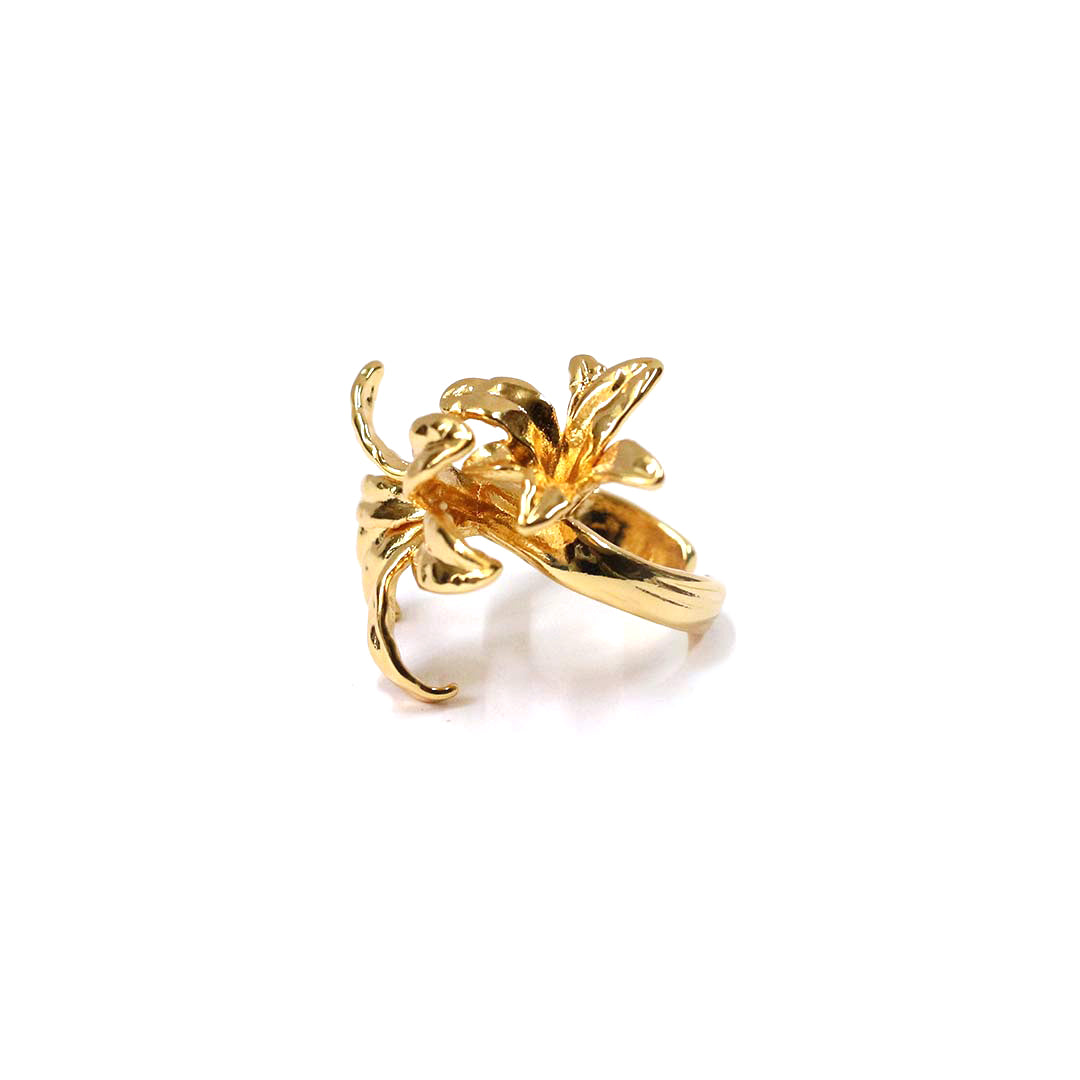Blooming Gold Flower Ring
