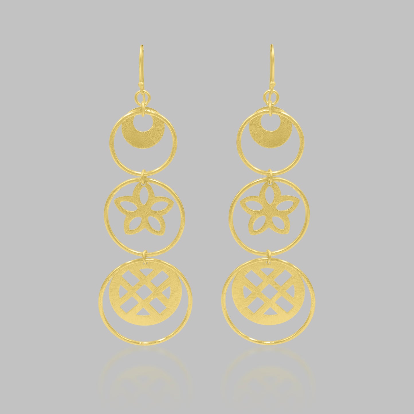 Floral Trail Hook Earrings