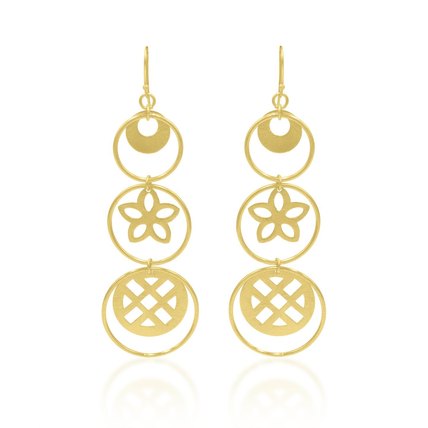 Floral Trail Hook Earrings