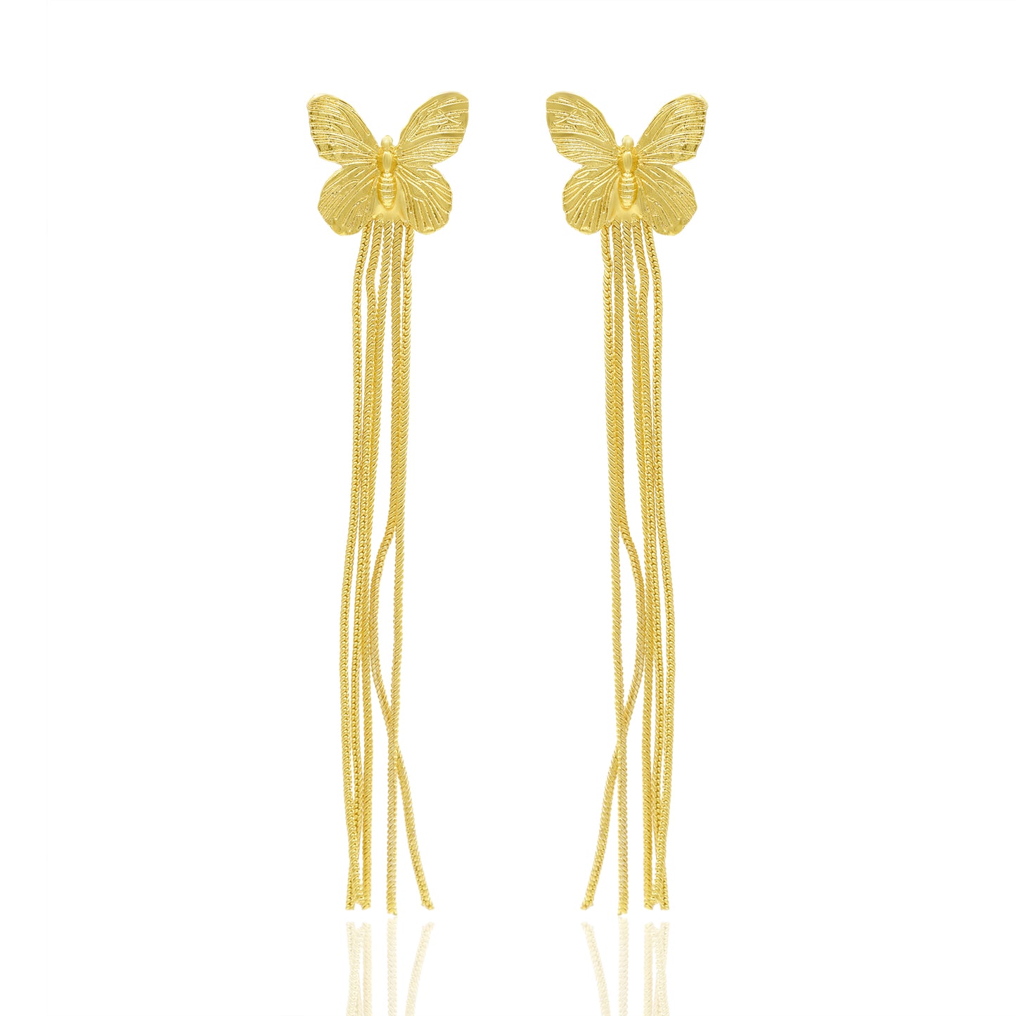 Threads Of Butterfly Stud Earrings