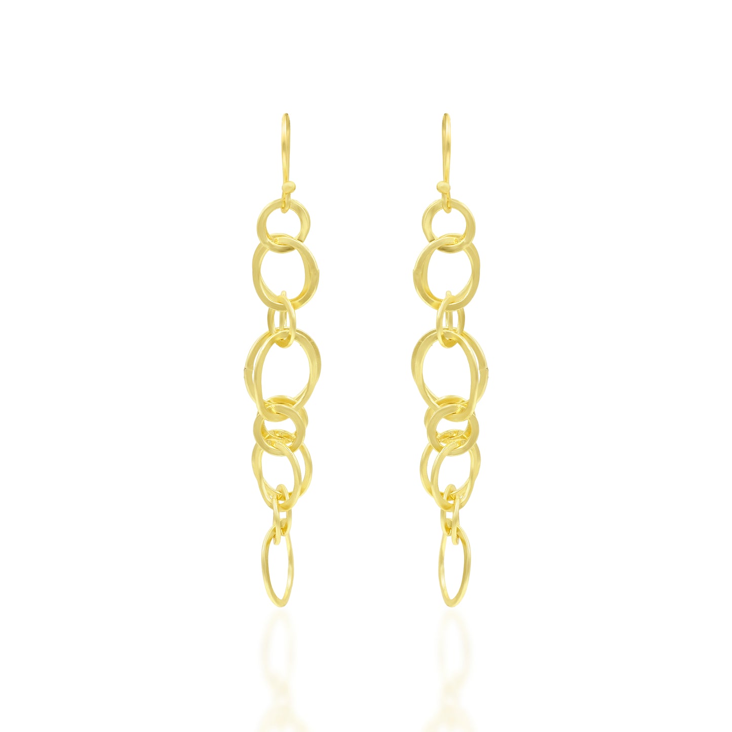 Circled Link Hook Earrings