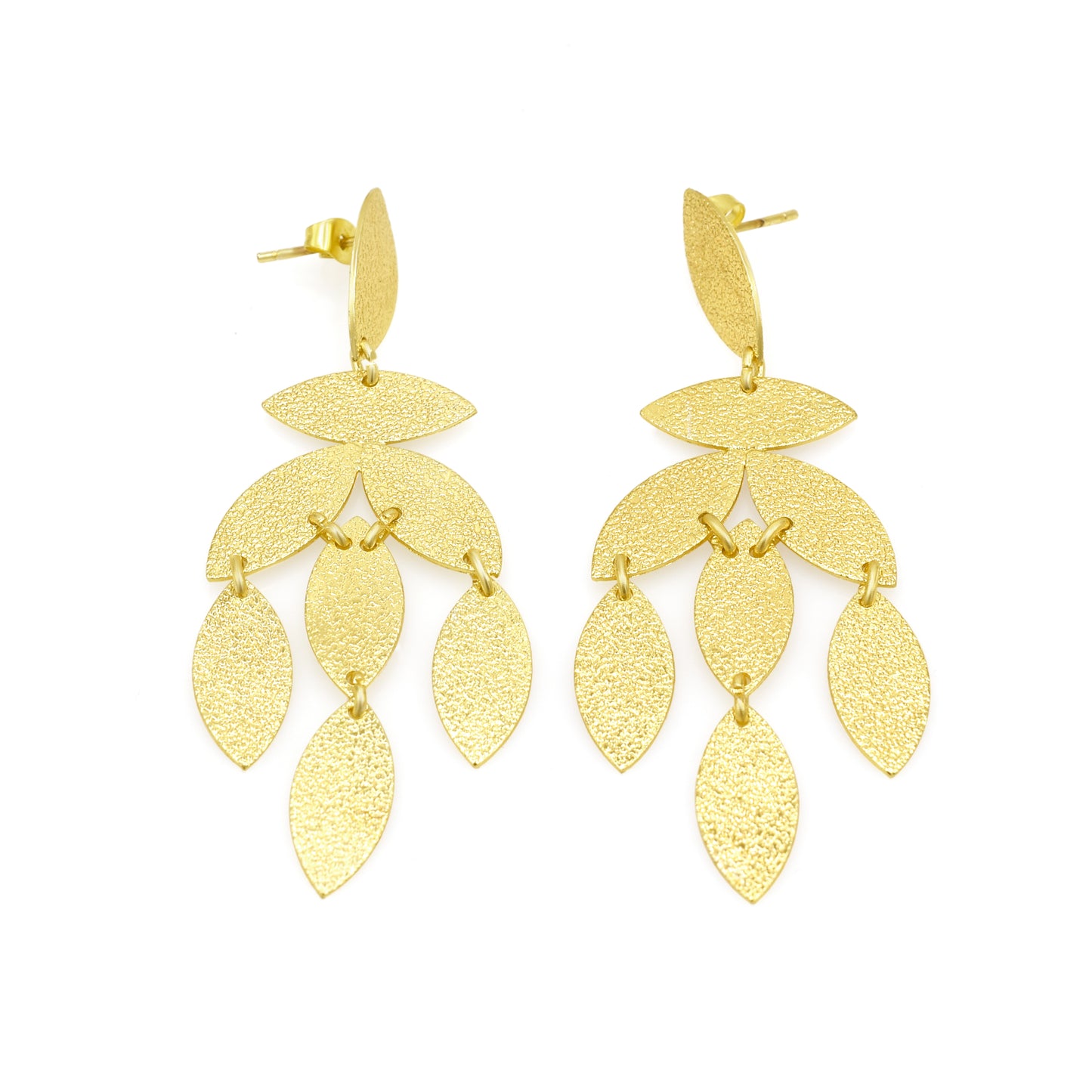 Leafy Drama Stud Earrings