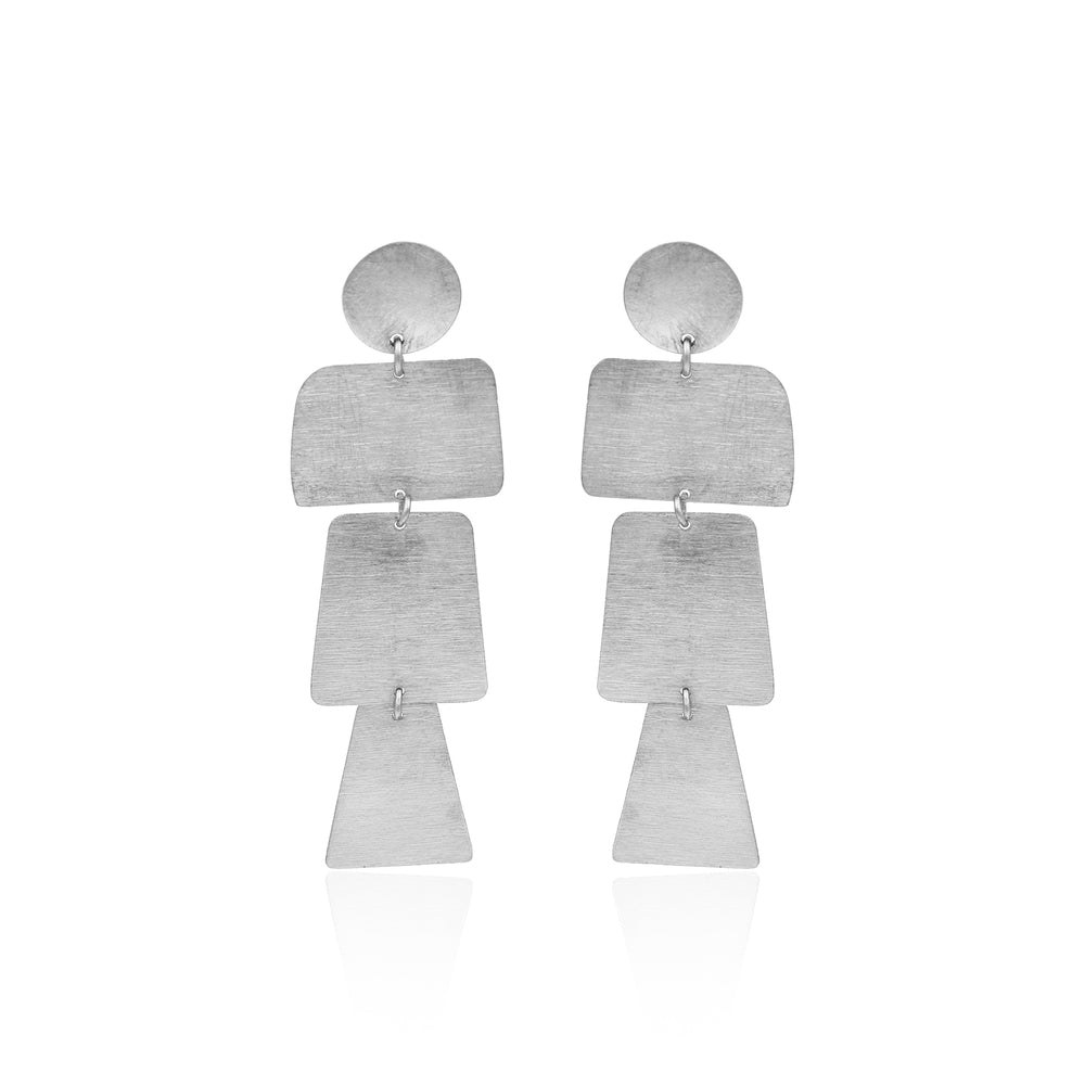 Trails Of Square Stud Earrings
