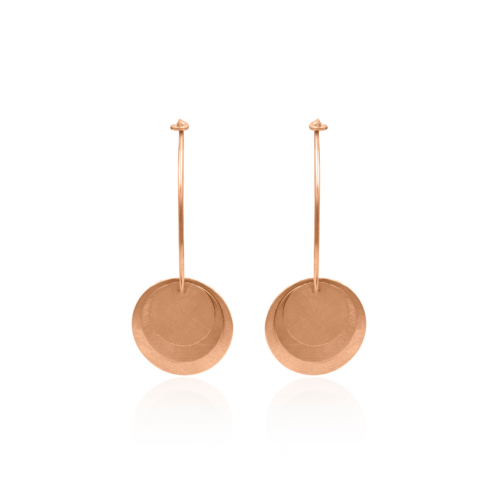 Hanging Circles Hoop Earring