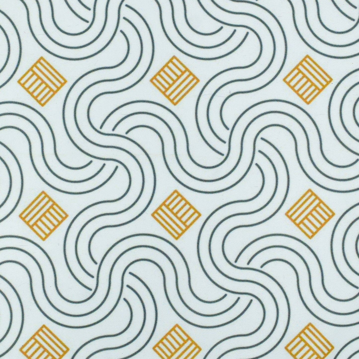 Curves On White Pocket Square