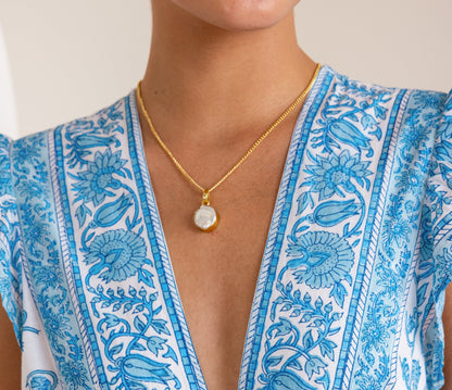 Baroque Pearl Pendant Set