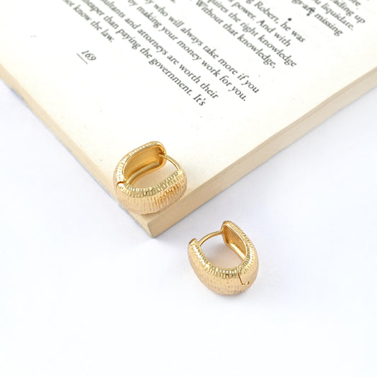 Textura Bold Hoops Earrings