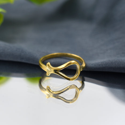 Fish In Pond Abstract Ring