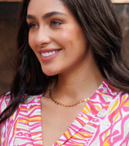 Mini Coin Chain Necklace