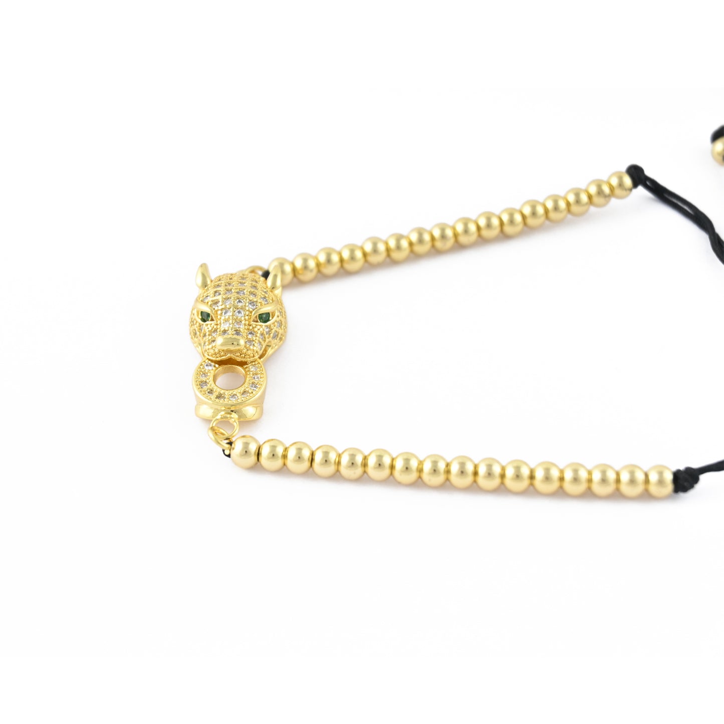 Golden Panther Adjustable Bracelet