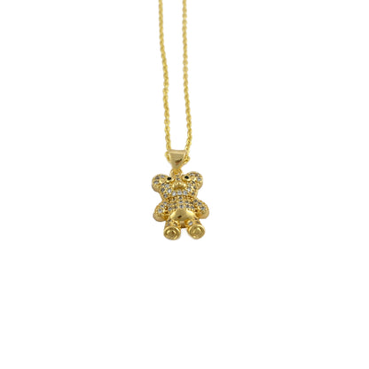 Cute Teddy Bear Necklace