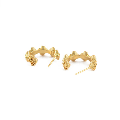 Flower Trail Hoops Earrings