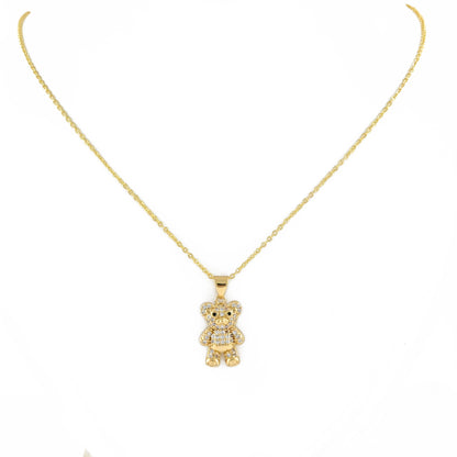 Cute Teddy Bear Necklace