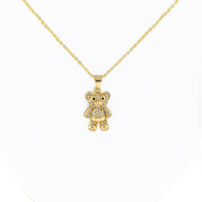 Cute Teddy Bear Necklace