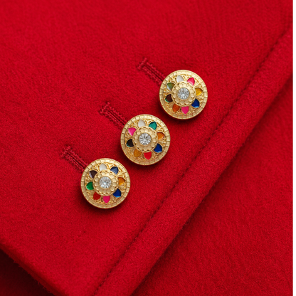 Navrang Rosette Button