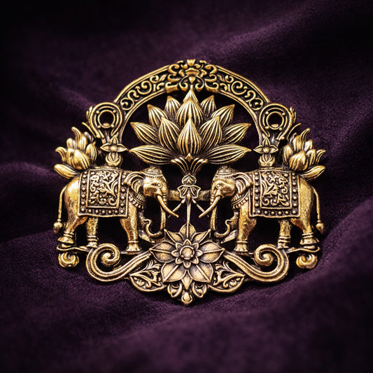 Majestic Elephant Garden Brooch