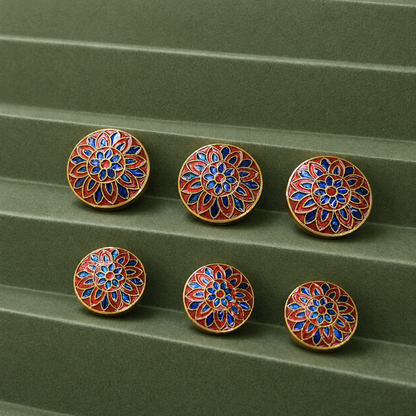 Rajkamal Rosette Button