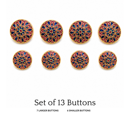 Rajkamal Rosette Button