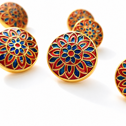 Rajkamal Rosette Button