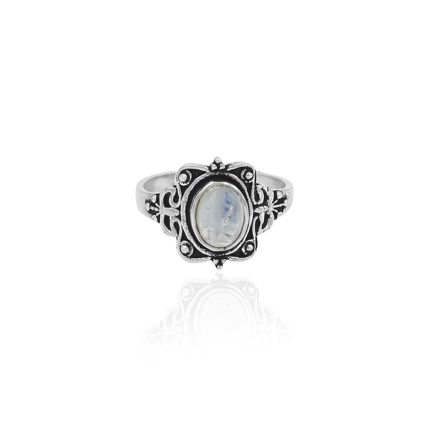 Rainbow Moonstone Vintage Ring