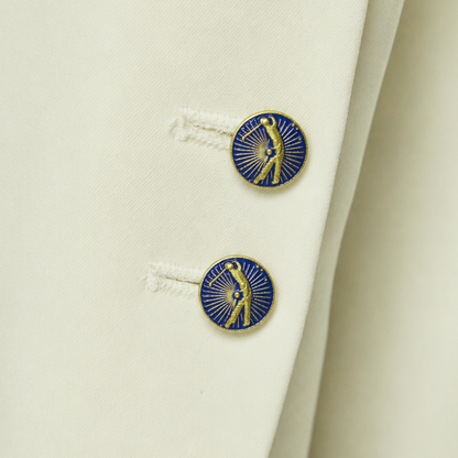 Royal Hockey Crest Button