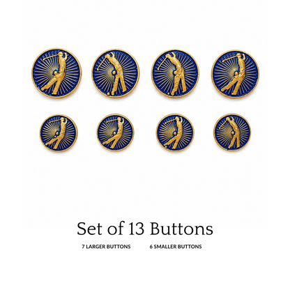 Royal Hockey Crest Button