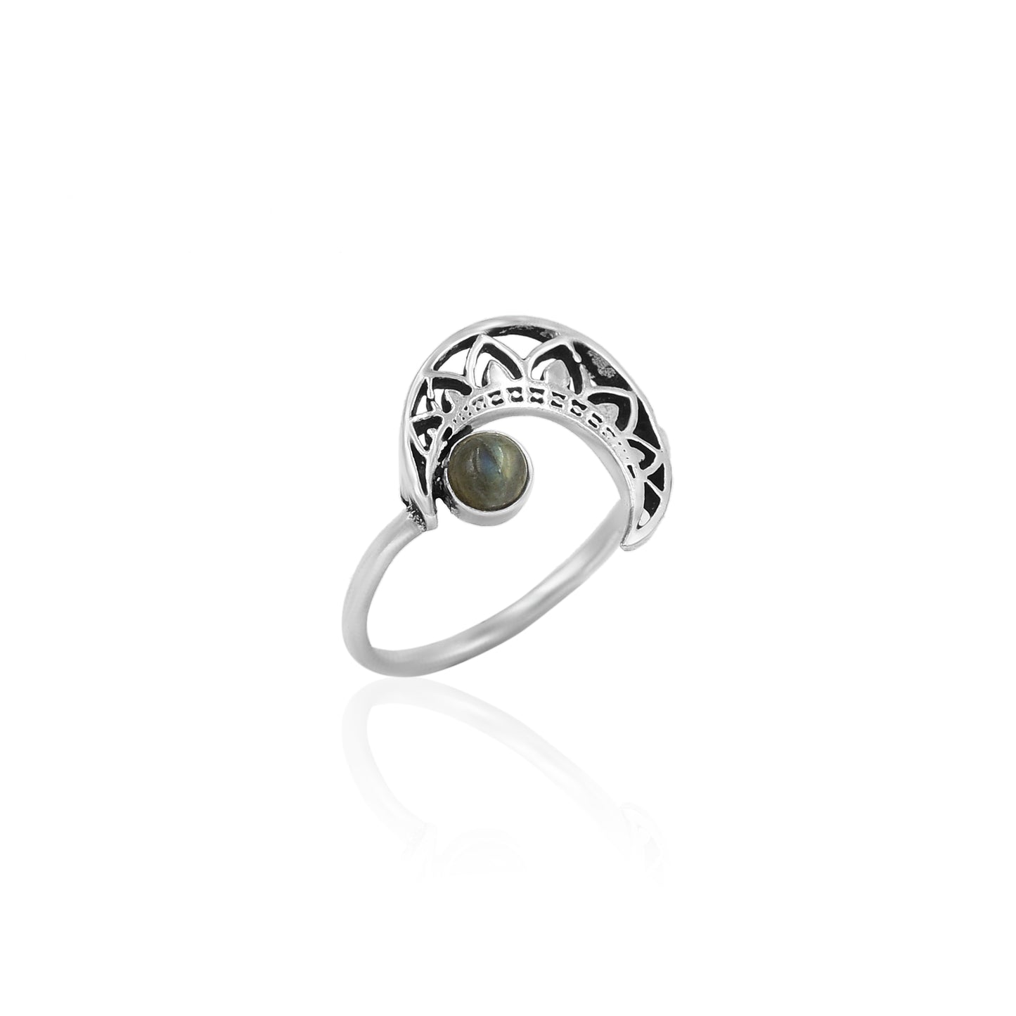 Moon In Labaradorite Ring