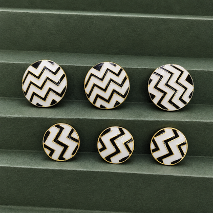 Luxury Zigzag Button