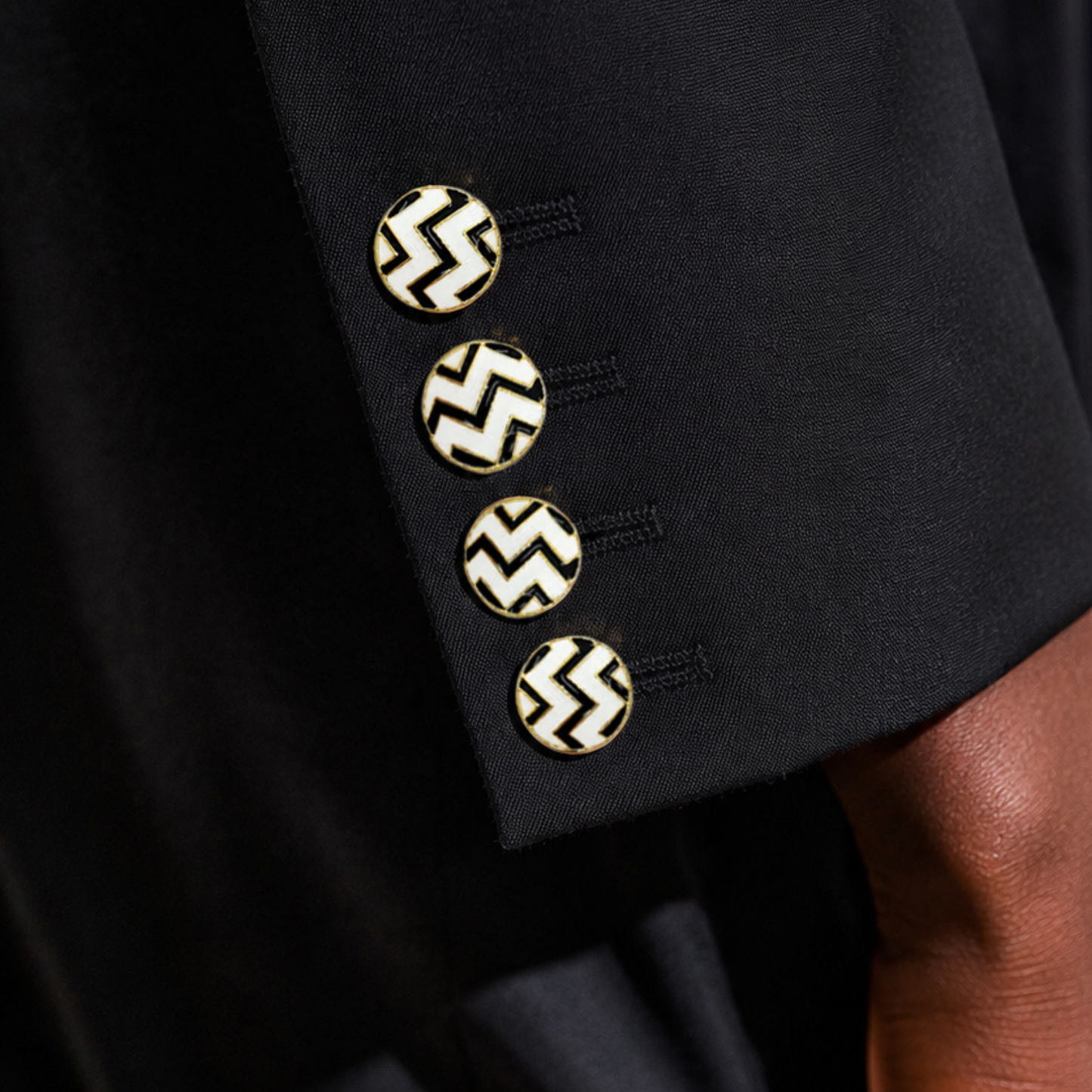 Luxury Zigzag Button