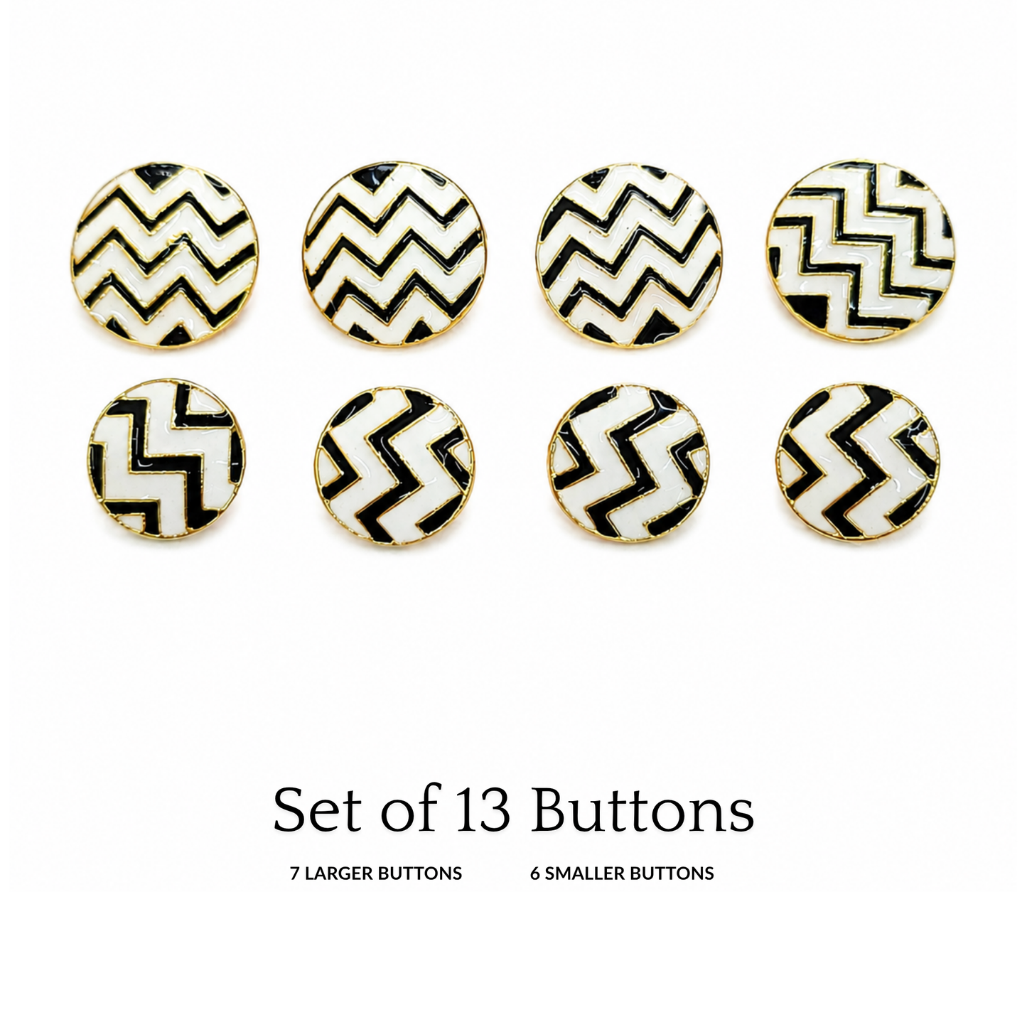Luxury Zigzag Button