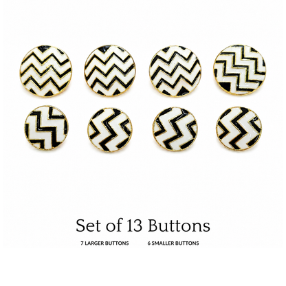 Luxury Zigzag Button