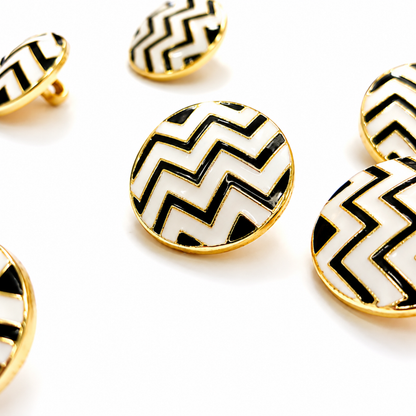 Luxury Zigzag Button